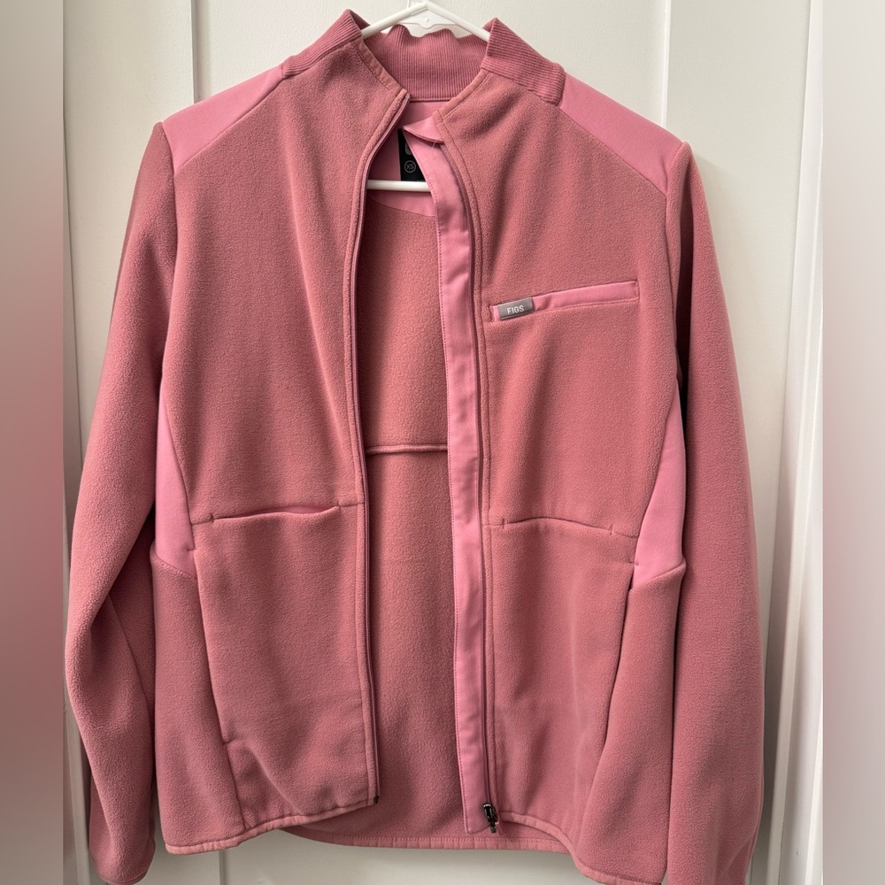 FIGS fleece mauve jacket